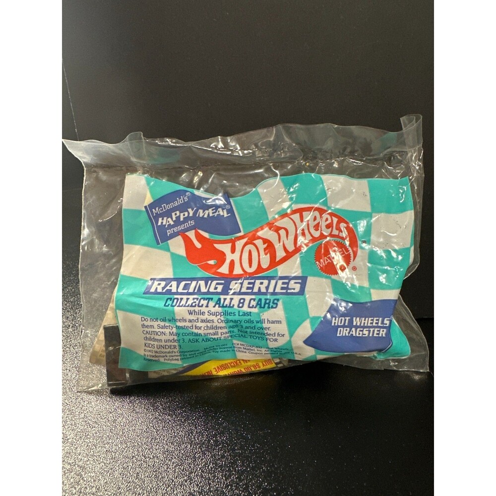 1993 McDonald's Hot Wheels Racing Series Dragster –‎ Factory Sealed Vintage Toy